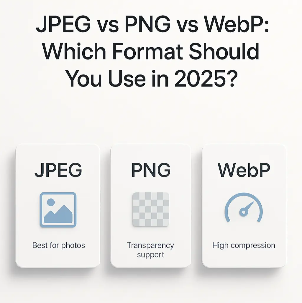 JPEG vs PNG vs WebP: Which Image Format Wins in 2025?