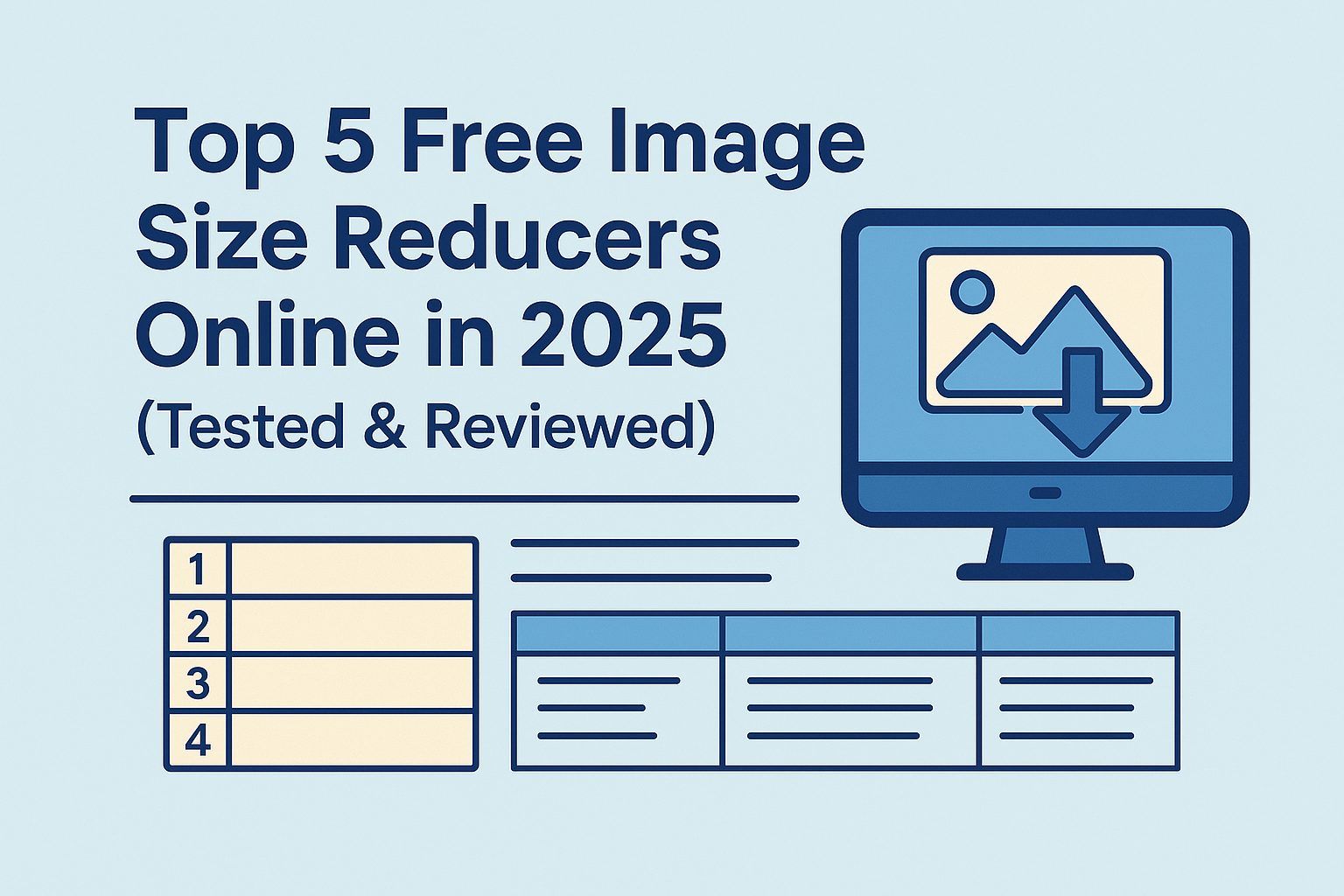 Top free online image size reducer tools comparison 2025
